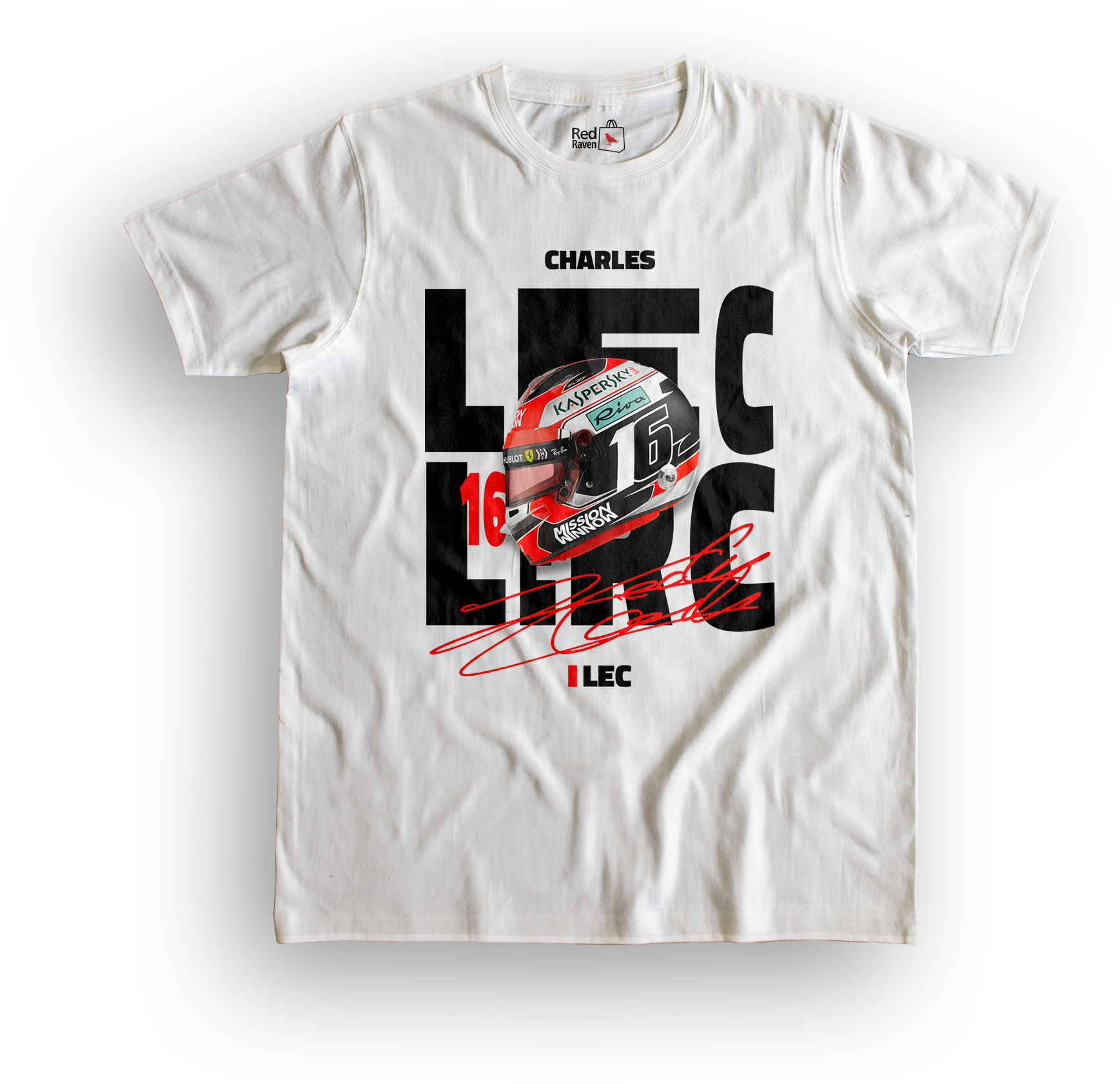 Charles Leclerc Helmet Graphic - Unisex T-Shirt