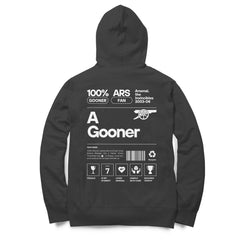 Arsenal A Gooner Fan Unisex Hoodie [back] (CLEARANCE SALE)