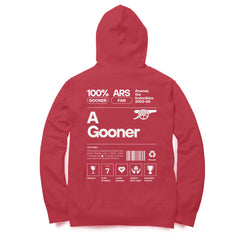 Arsenal A Gooner Fan Unisex Hoodie [back] (CLEARANCE SALE)