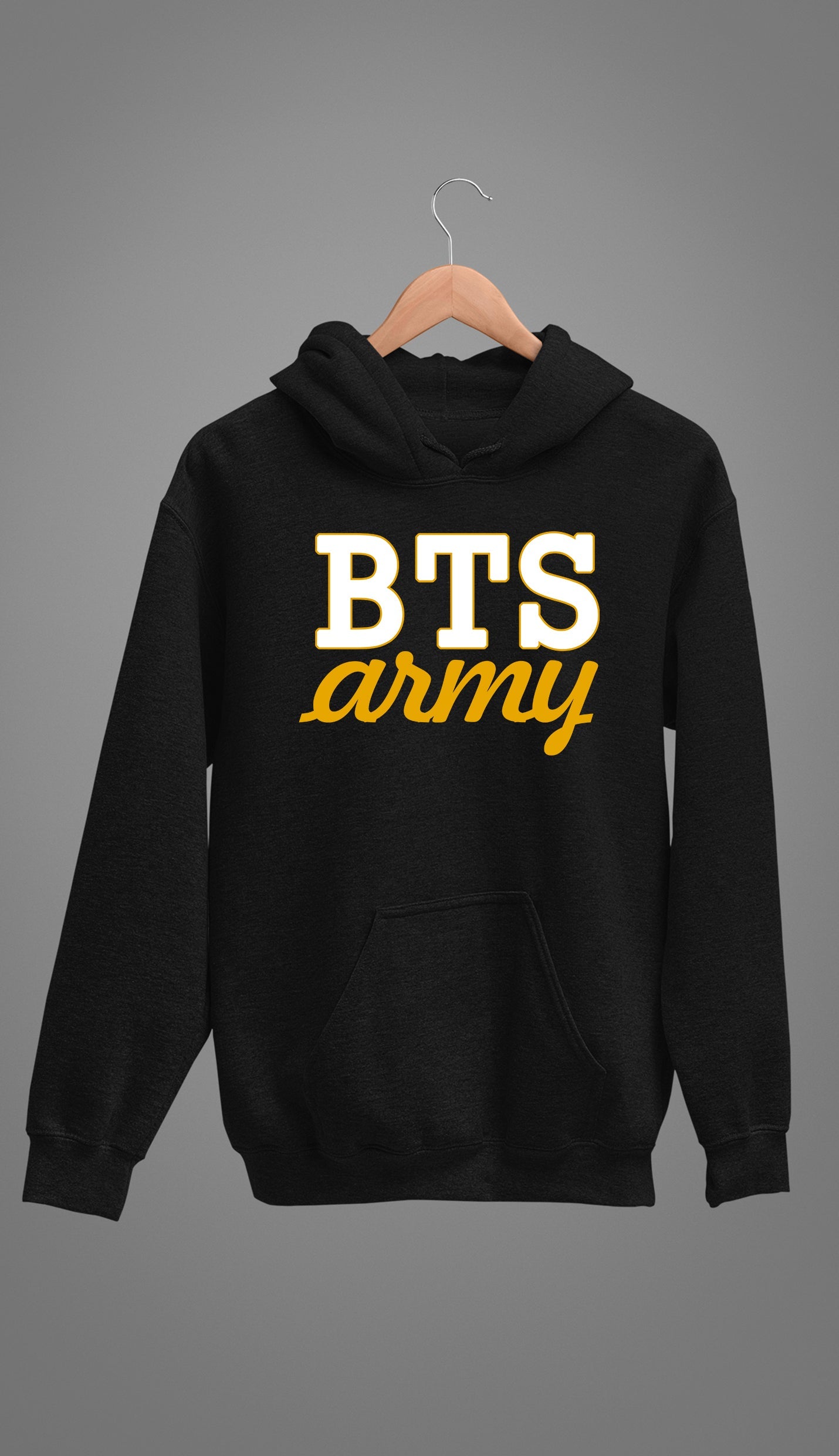 BTS Army Unisex Black Hoodie