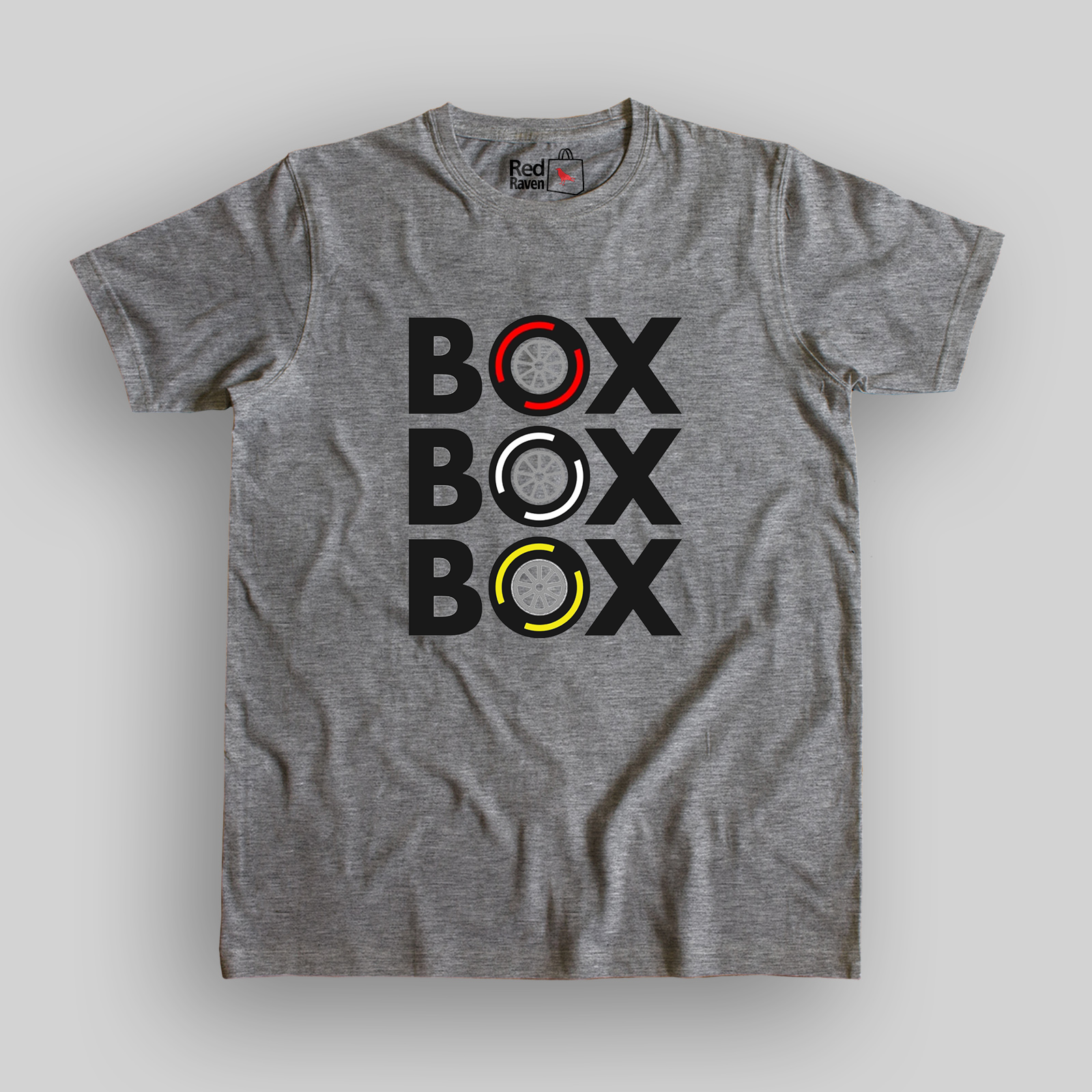 BOX BOX BOX Formula 1 Unisex grey T-shirt