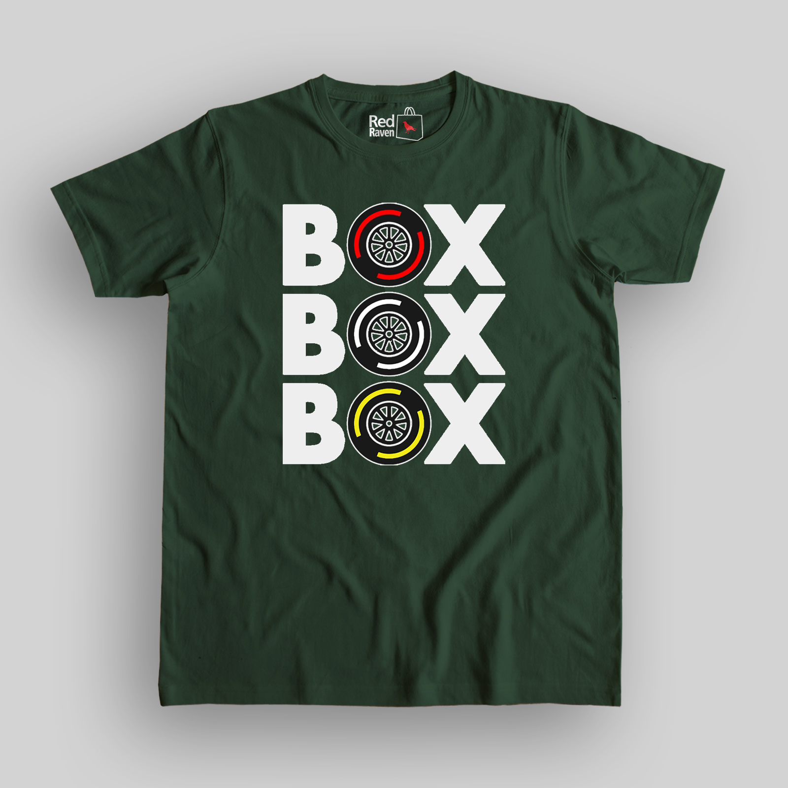 BOX BOX BOX - White version Formula 1 Unisex T-shirt [CLEARANCE SALE]