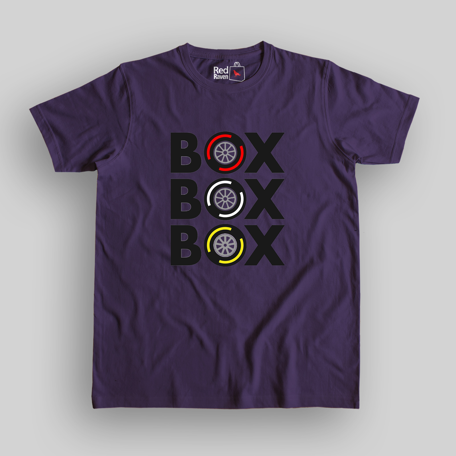 BOX BOX BOX Formula 1 Unisex Purple T-shirt