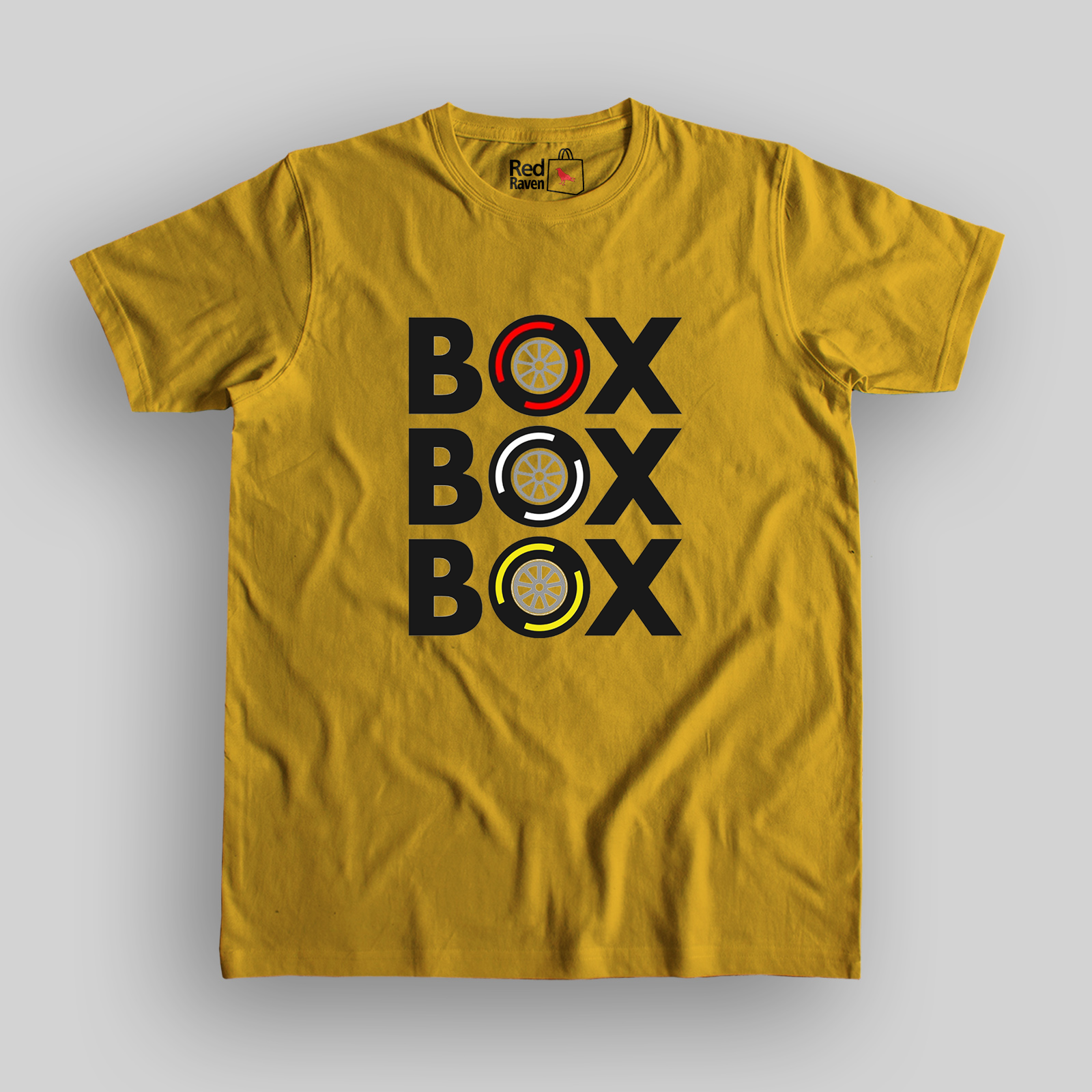 BOX BOX BOX Formula 1 Unisex Yellow T-shirt