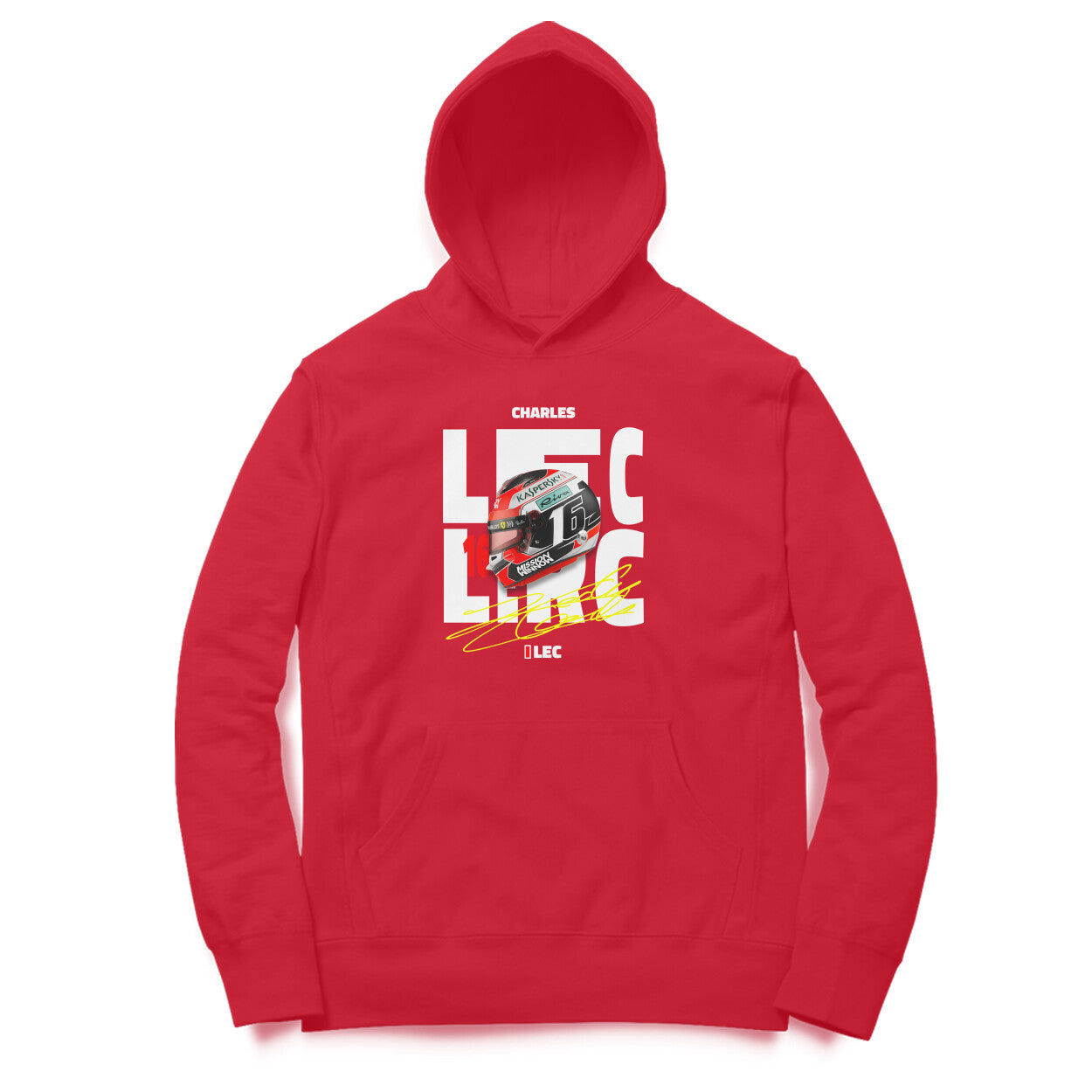 Charles Leclerc Helmet Graphic Unisex Hoodie