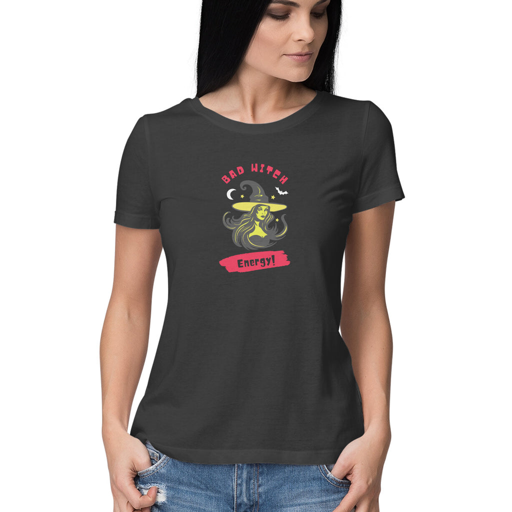 Bad Witch Energy Women's Round Neck T-Shirt