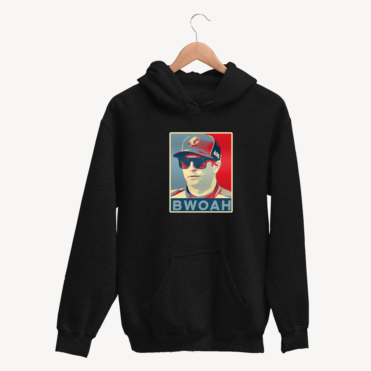 Kimi Raikkonen 'BWOAH' Unisex Black Hoodie