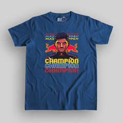 Max Verstappen World Champion Unisex Royal Blue T-Shirt