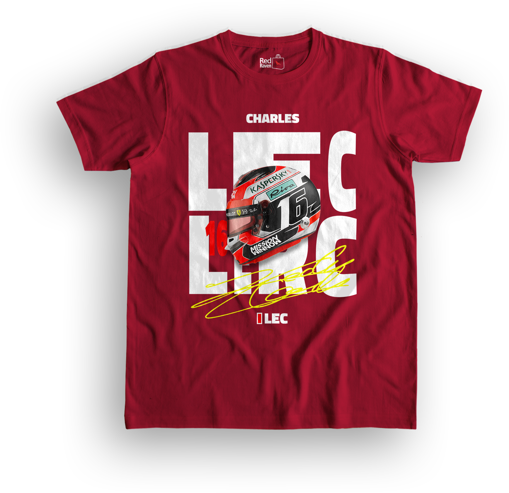 Charles Leclerc Helmet Graphic - Unisex T-Shirt