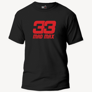 Max Verstappen "Mad Max 33" Unisex Black T-Shirt