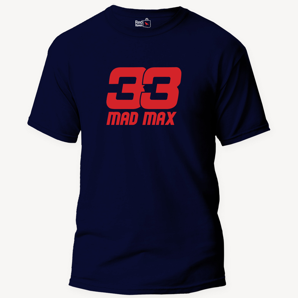 Max Verstappen "Mad Max 33" Unisex Navy Blue T-Shirt