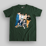 BTS Fam Unisex Olive Green T Shirt
