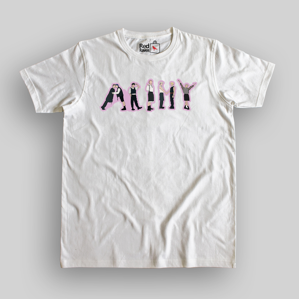 BTS Army Graphic Unisex WHite T-Shirt