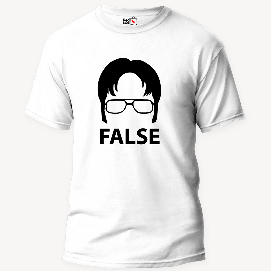 Dwight Schrute False Office Unisex White T-Shirt