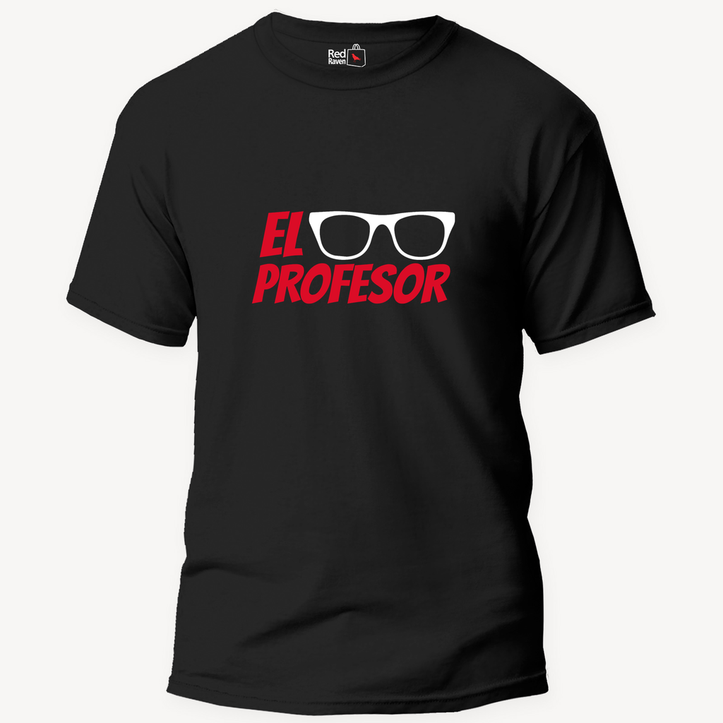 Money Heist El Professor - Unisex Black T-Shirt
