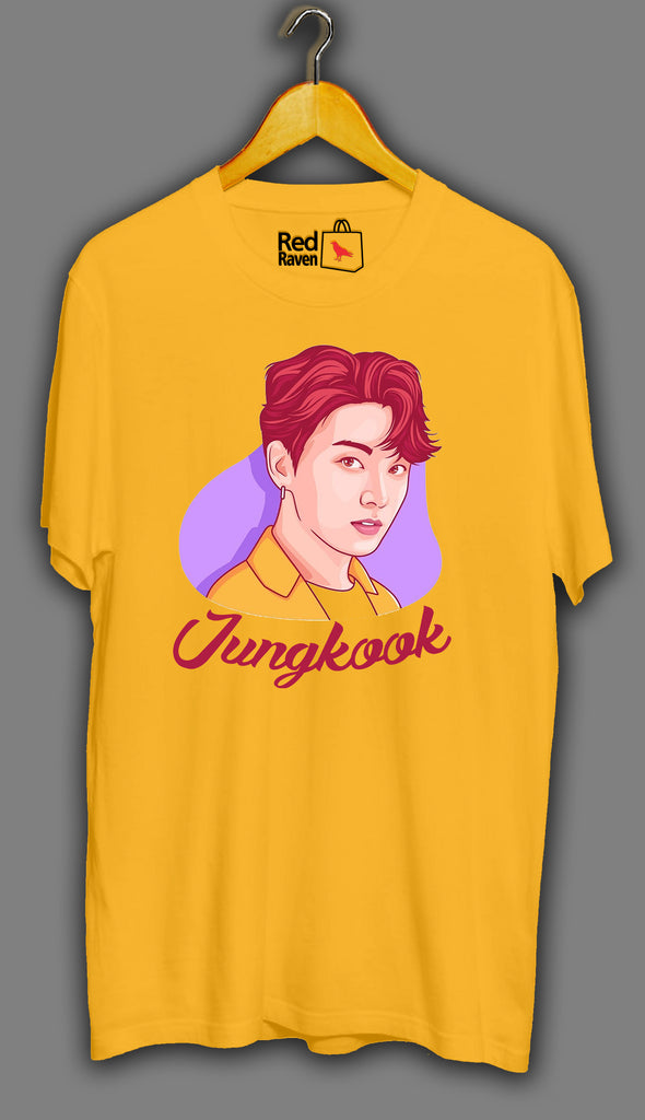 BTS Jungkook Unisex Yellow T Shirt