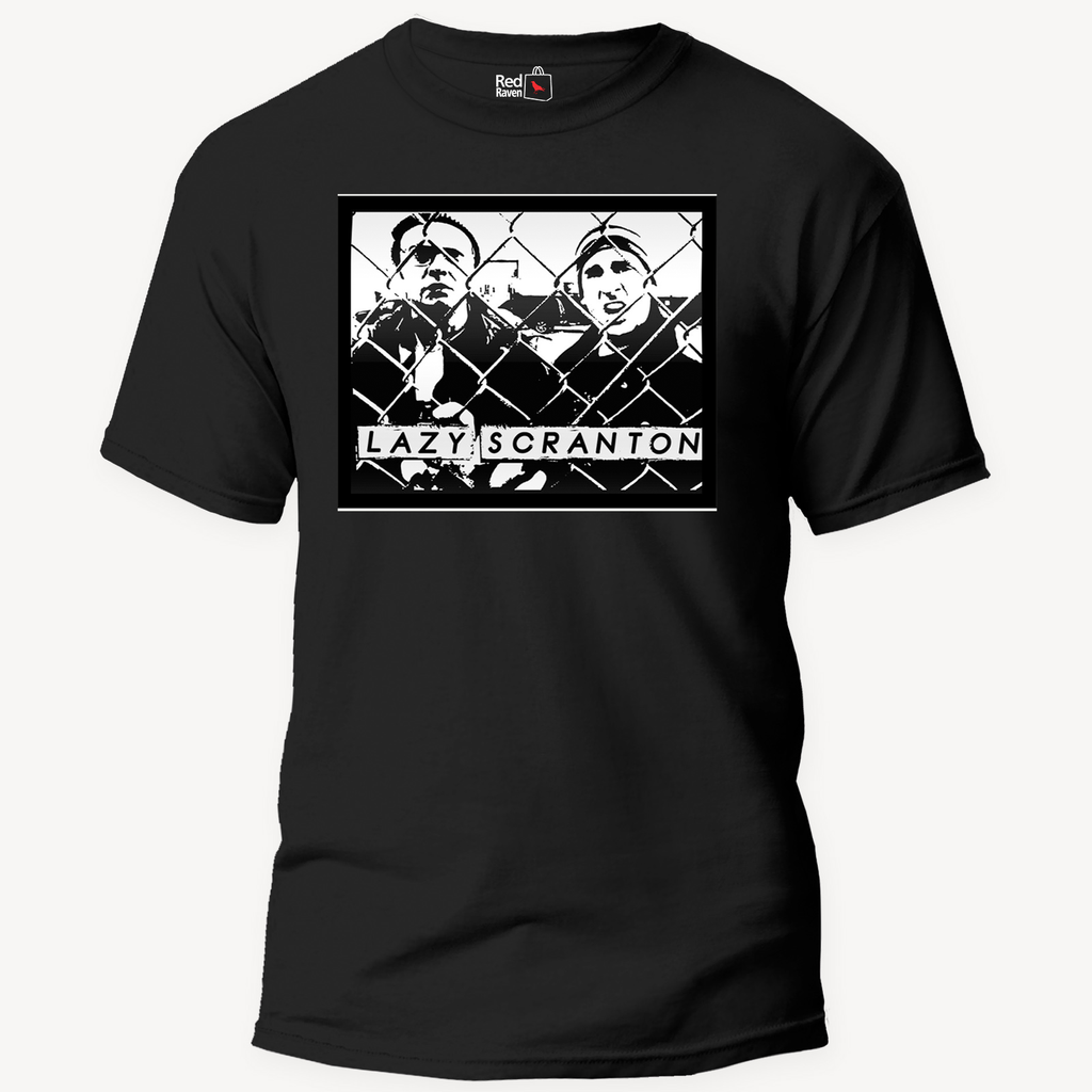 Lazy Scranton - Office Unisex Black T-Shirt