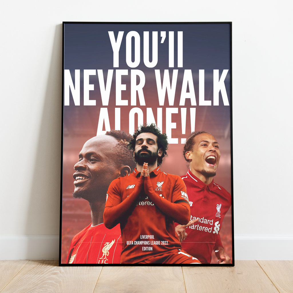 Liverpool UCL Edition Framed Poster