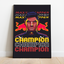 Max Verstappen Champion Framed Poster