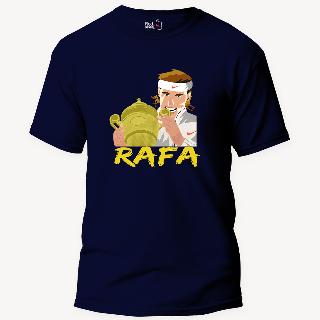 Rafael Nadal Wimbledon Edition Unisex Navy Blue T-Shirt