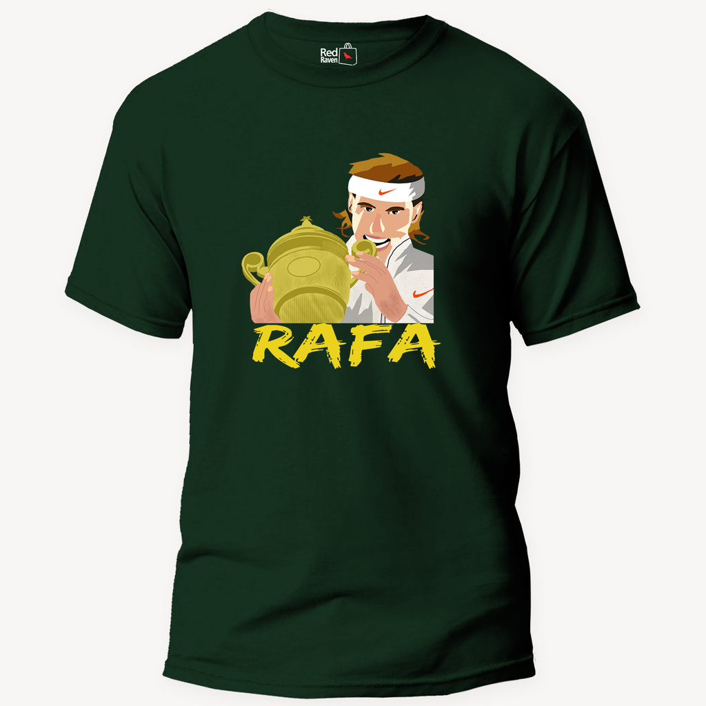 Rafael Nadal Wimbledon Edition Unisex Olive Green T-Shirt