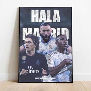 Real Madrid UCL Edition 2022 Framed Poster