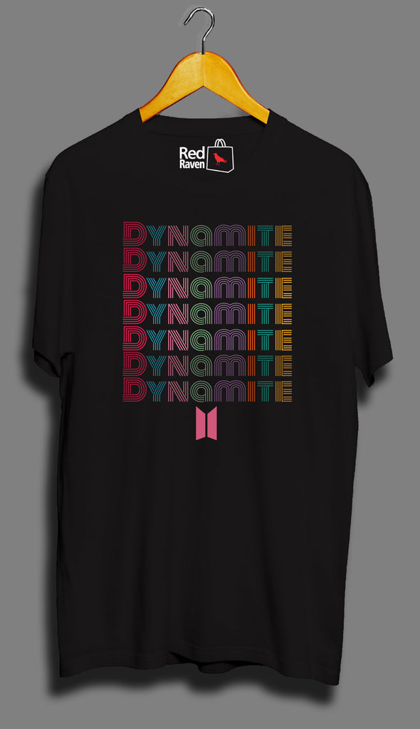 BTS Dynamite Unisex Black T Shirt