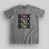 BOX BOX BOX Formula 1 Unisex grey T-shirt