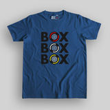 BOX BOX BOX Formula 1 Unisex Royal Blue T-shirt