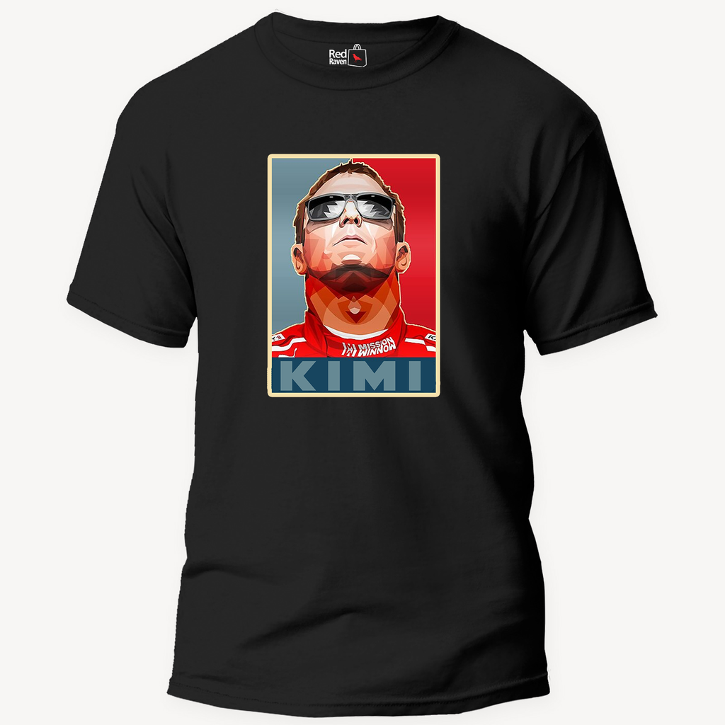 Kimi Raikkonen 'Kimi' Graphic Unisex Black T-Shirt