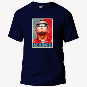 Kimi Raikkonen 'Kimi' Graphic Unisex Navy Blue T-Shirt