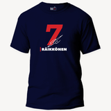 Kimi Raikkonen 7 Unisex Navy Blue T-shirt