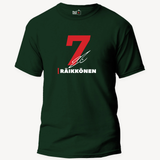Kimi Raikkonen 7 Unisex Olive Green T-shirt