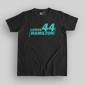 Lewis Hamilton 44 Unisex Black T-shirt