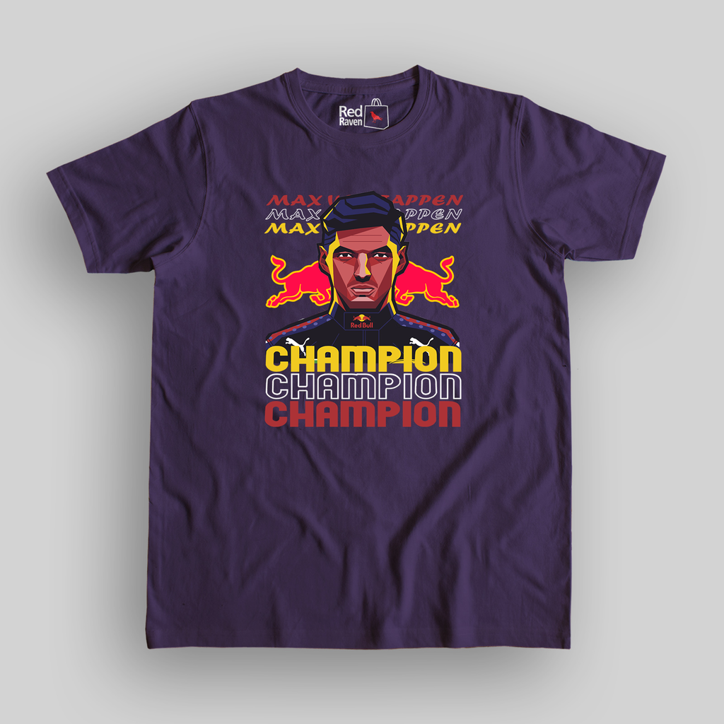 Max Verstappen World Champion Unisex Purple T-Shirt