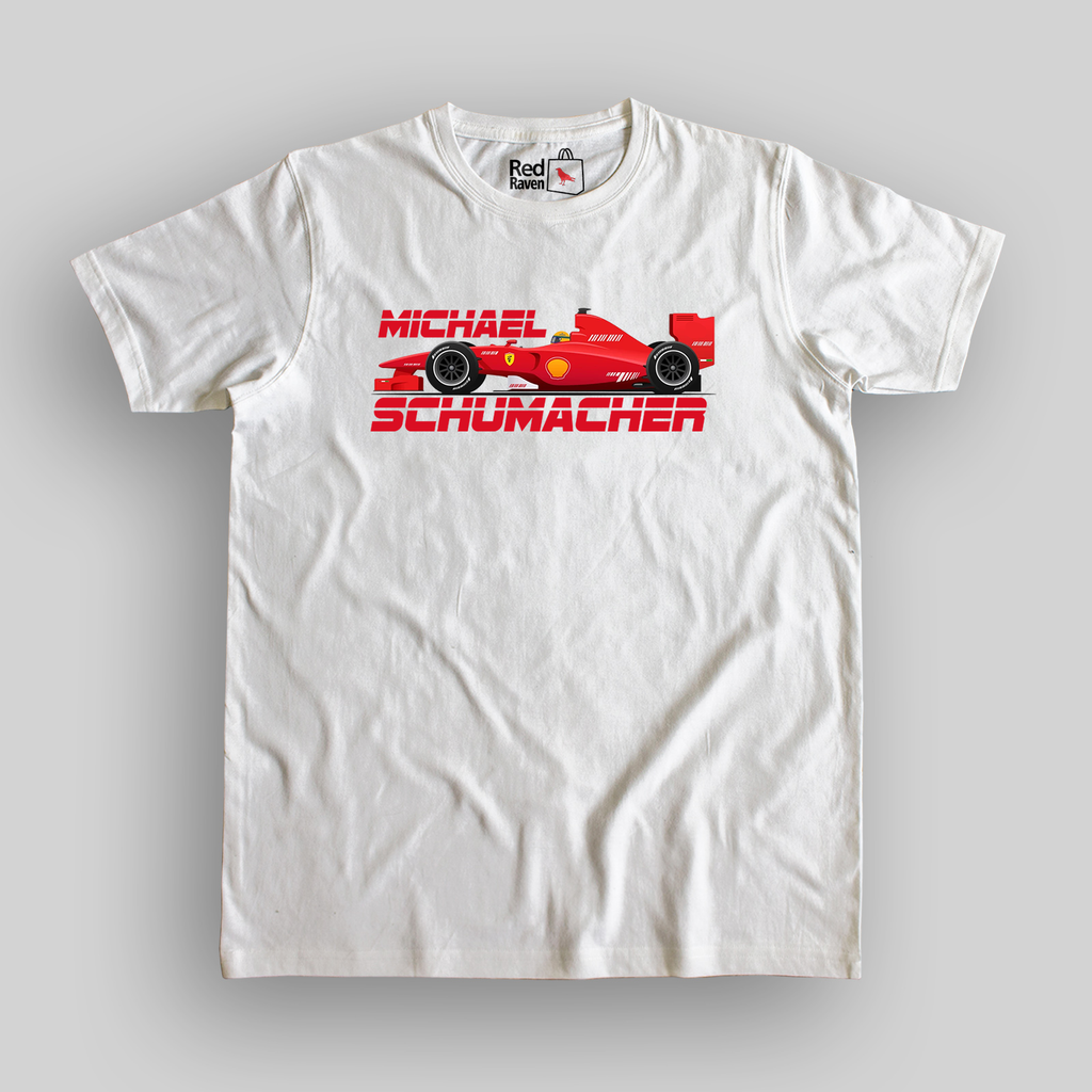 Michael Schumacher Unisex White T-shirt