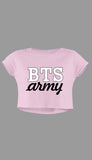 BTS Army Pink Crop Top