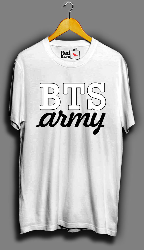 BTS Army Unisex White T Shirt