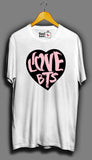 BTS - I Love BTS Graphic Unisex White T Shirt